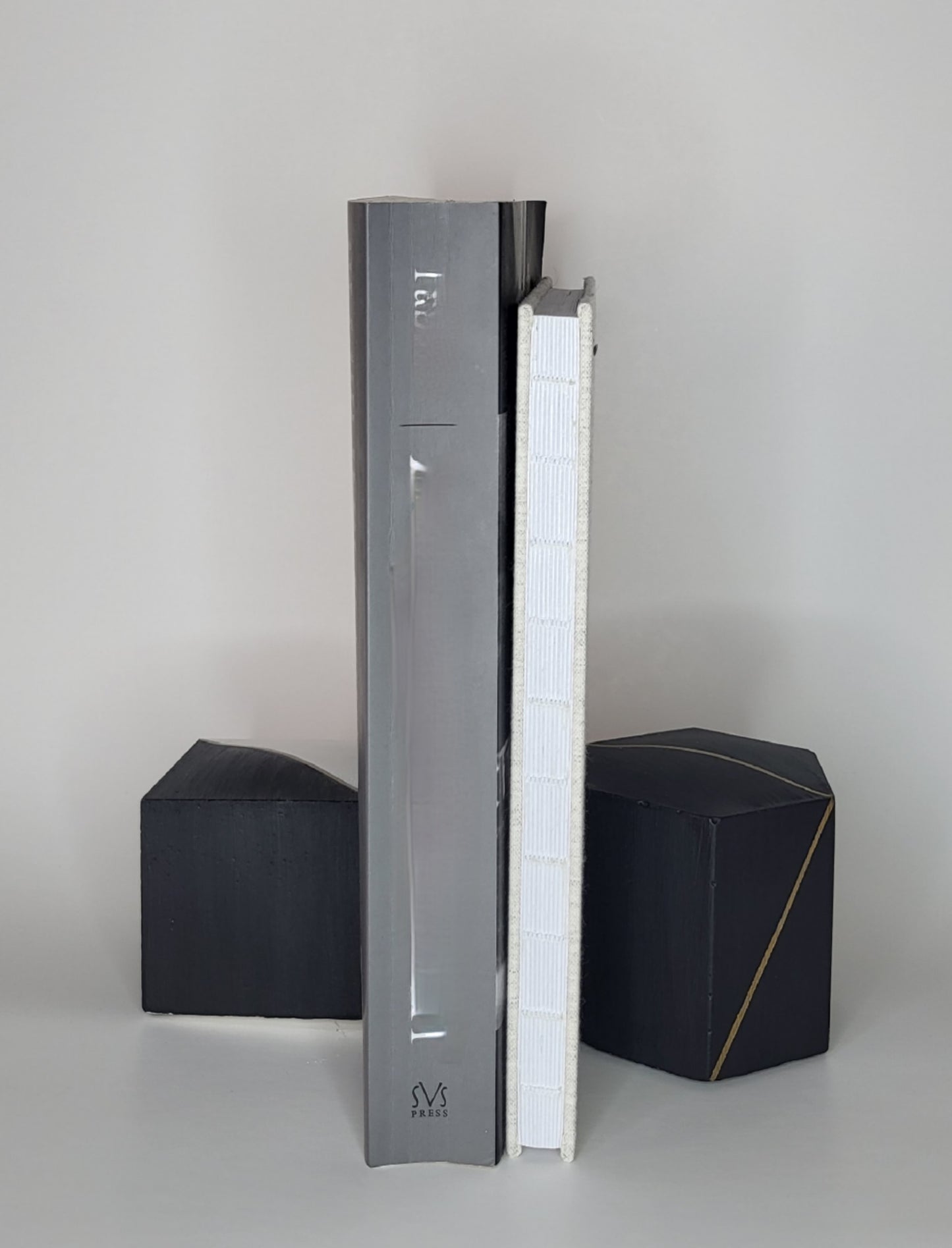 Black/White & Gold Decorative Bookends