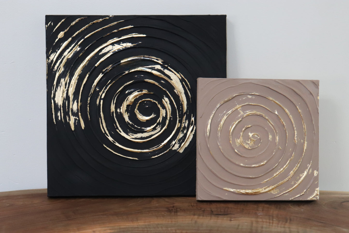 Wall Art Neutral & Gold Leaf